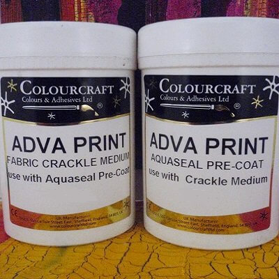 Adva-Print Fabric Aquaseal & Crackle Glaze